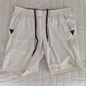 686 Beige Everywhere Shorts with Black Accents